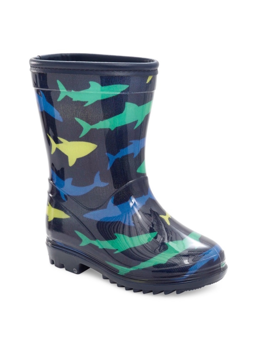 Carters - Toddler Shark Print Rubber Rain Boots